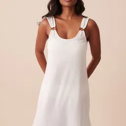 La Vie en Rose Women Ribbed Sleeveless Dress image 1