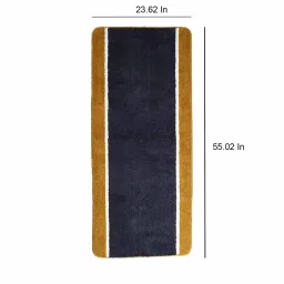 saral home Grey Microfibre 55 x 24 Inches Machine Made Floor Runner image 3