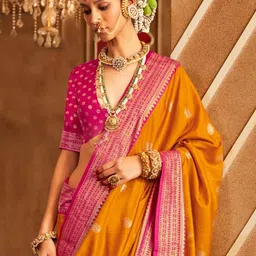 Anouk Ethnic Motifs Zari Patola Saree image 2