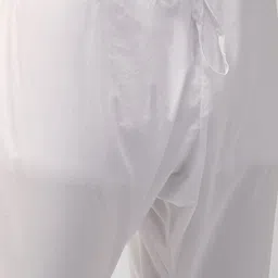 The Indian Garage Co Men Lime Green & White Solid Kurta with Pyjamas image 3