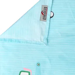 FABINALIV Blue & Yellow Cartoon Characters 300 TC King Bedsheet With 2 Pillow Covers image 3