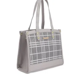 Luvoksi Checked PU Structured Handheld Bag image 2