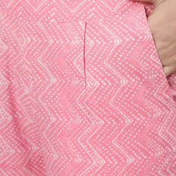 Jaipur Kurti Paisley Printed Pure Cotton Anarkali Kurta With Trousers & Dupatta image 3