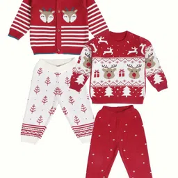 Greendeer Kids Pack Of 2 Self Design Pure Cotton Clothing Set-picture-19