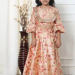 Readiprint Fashions Girls Floral Printed Ready to Wear Lehenga & Blouse-picture-36
