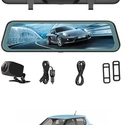 maties 9.66inch Digital Mirror DVR Full Touch Screen With TFT/Night Vision For Car-103 Black LCD-picture-22
