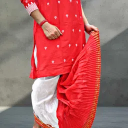 GOURI COLLECTIONS Ready To Wear Premium Quality Pant System Mayur Puchha Embellished Men Dhoti image 3