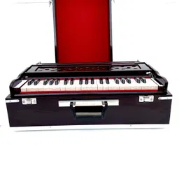 khalsa musical With Carry Bag Wooden Portable Folding 3.5 Octave Harmonium with Coupler Two Reed(Bass-Male) 3.5 Octave Hand Pumped Harmonium-picture-31