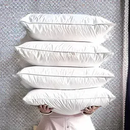 ypoloipo LUXURY Cotton Solid Sleeping Pillow Pack of 4-picture-13