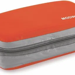 modware Stainless Steel Lunch Box Set (2 Containers-300 ml Each,1 Spoon,1 Fork & 1 Bag) 2 Containers Lunch Box-picture-20