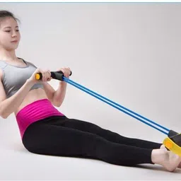 tatvamzone Pull Rubber Rope Reducer Arms Legs Stretching Tummy Waist Reducer Exerciser Ab Exerciser image 3