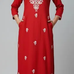 adan fabrics Women Wool Kurti Pant Set image 3