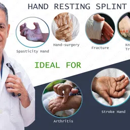 helrdx Orthosis Full Cock Up Splint With Thumb For Right And Left Hand (Pack of 1R +1L) Hand Support image 2