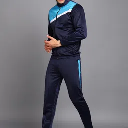 lemona Solid, Colorblock Men Track Suit image 3
