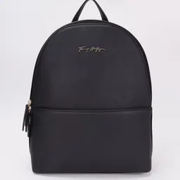 tommy hilfiger Solid Black Pu Backpack Backpack-picture-17