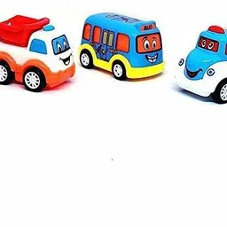 gomzy Unbreakable Pull Back Texi Car Truck Bus Plane Toy for Boys girls Kids image 4