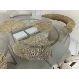 lavichitra Ellipse Pack of 6 Table Placemat image 2