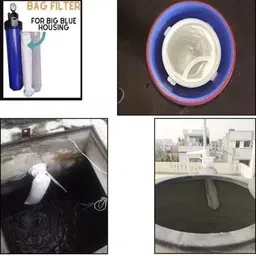 ampereus 5 Micron Water Filter Bag Suitable For 20" Bag Filter ( 3 Pieces ) Pleated Filter Cartridge image 4