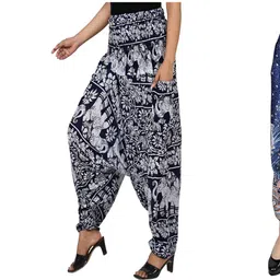 narnari Printed Rayon Women Harem Pants-picture-13