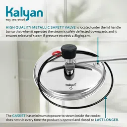 kalyan Belly Shape 2 L Induction Bottom Pressure Cooker image 4