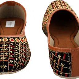 Stepster Handmade Stylish || Colourfull Velvet Bellies For Women image 3