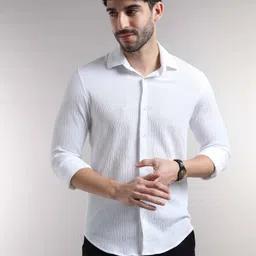 maa uma Men Regular Fit Printed Spread Collar Casual Shirt image 5