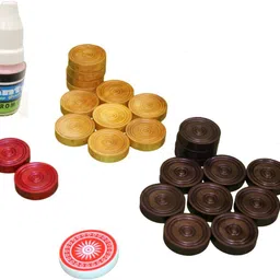 tima Q13Carom Coins Sets + Striker and Carrom Powder Carrom Pawns-picture-35