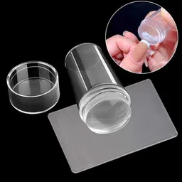 npah Clear Silicone Nail Stamper | Easy Nail Art Printing Tool for French Tips image 2