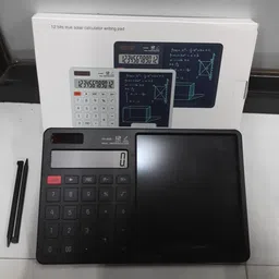 pranshiv Calculator with Ruffpad Notepad 2-in-1 Calculator & LCD Writing Pad 12 Digits Calculator Office School Home Study Financial Calculator image 4