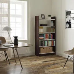 redwud Brady Engineered Wood Open Book Shelf image 1