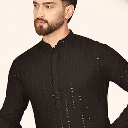 anouk Men Embroidered Viscose Rayon Straight Kurta-picture-23