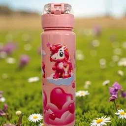 organzee Unicorn Water Bottle –Cute Leakproof with Flip Cap | BPA-Free Bottle for Kids 600 ml Water Bottle-picture-15