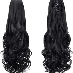 deluxe hair Ponytail Black Extension Wig for Women (Pack of 1) Hair Extension-picture-20