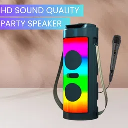 SACRO Game (PORTABLE BLUETOOTH PARTY SPEAKER) With Mic & High Quality Bass SoundQ4 40 W Bluetooth Party Speaker-picture-15