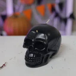 ss enterprise Big Black Skull Candle for Halloween & Spiritual Healing | Candle image 4