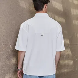 campus sutra Men Oversized Fit Printed Spread Collar Casual Shirt image 3