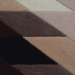 presto Brown Geometric Wool 3 ft x 5 ft Hand Tufted Carpet image 4