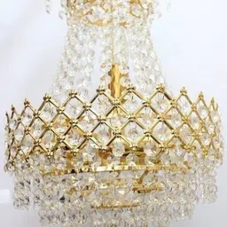 Glass Octagon Beads Acid Crystal Chandelier Light Pendants Ceiling Lamp-image-69