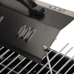 wellberg Style Electric Charcoal Barbeque Grill & Tandoor with 6 Wooden Handle Skewers Stainless Steel Tong Electric Grill Electric Tandoor Electric Tandoor image 3