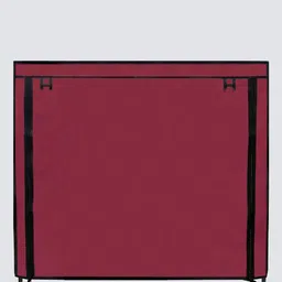 urban choice Serene Fabric 12-Shelves Collapsible Shoe Rack In Maroon Colour image 3