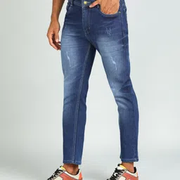 brexx Men Slim Mid Rise Blue Jeans-picture-40