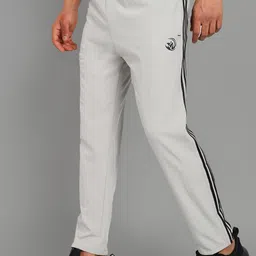 gnockface Men Striped White Track Pants-picture-21