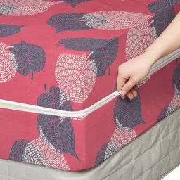 bsb home Double Size Zippered Cotton Breathable Mattress Cover image 4