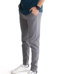 damensch Men’s Regular Fit Ottoman Joggers | Stylish Joggers for Casual Wear image 4