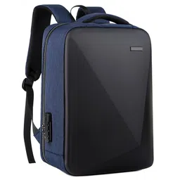 pyb Amigo - Hard shell Laptop Bagpack Bag, 16 inch, Waterproof, Anti-theft TSA lock, USB Charging port, Compartments for devices, Passport/Card Holder image 3