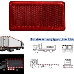 allpartssource Reflex Reflector red 4 Pack Car Reflector Light image 5