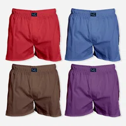 chiraiyaa Pack of 4 Solid Men Boxer-picture-28
