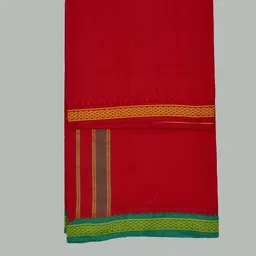AK handloom Striped, Solid Men Dhoti image 3