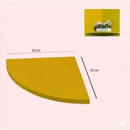 martemporium Corner Wall Rack Shelf for Home Decor & Storage – Space Saving Floating Shelf MDF (Medium Density Fiber) Wall Shelf image 5