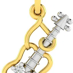 avsar Jyoti 14kt Cubic Zirconia Yellow Gold Pendant-picture-31